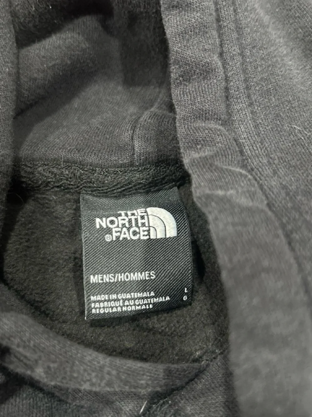 The North Face Black Crewneck Hoodie with Bear Graphic